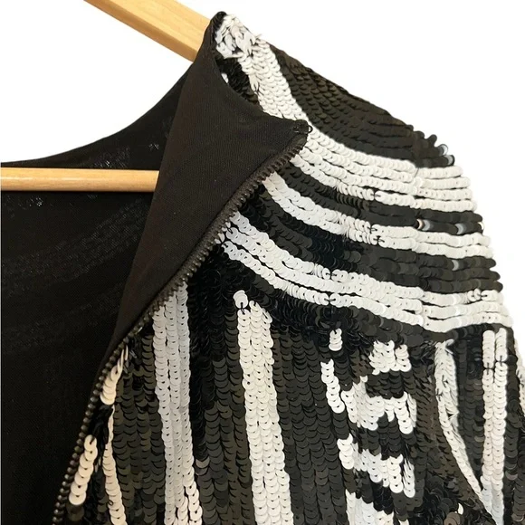 Alice Olivia Dress Jae‎ Sequin Sheath Sz 6 - Picture 13 of 16